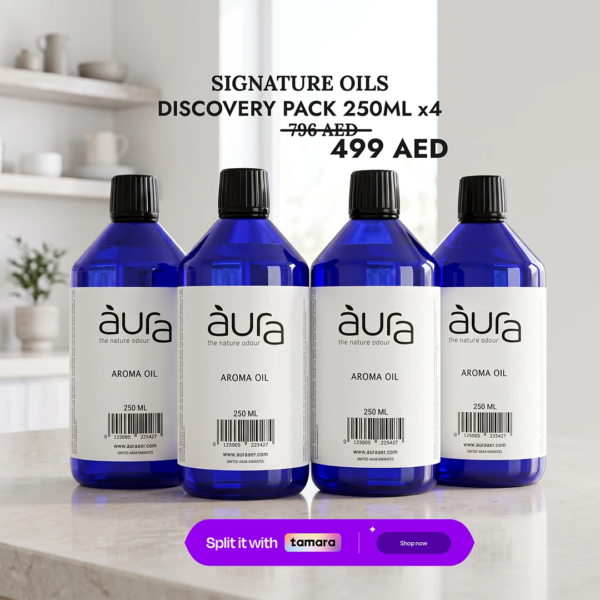 Signature Oil Discovery Pack—4 Premium Scents 250ml Each