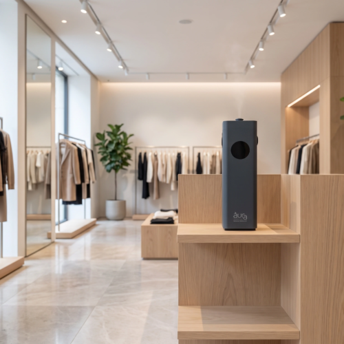 Cold-air scent diffuser installed in UAE retail store Dubai