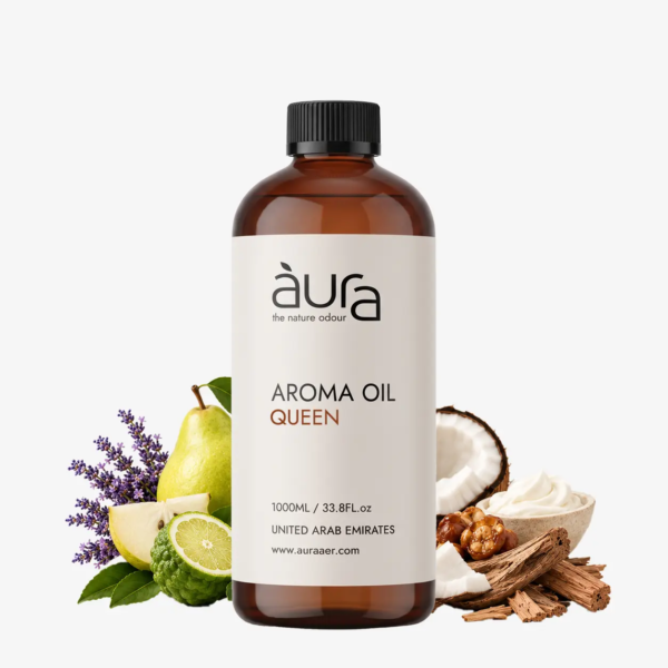 Queen diffuser aroma oil bottle dubai sweet gourmand floral scent by Auraaer UAE
