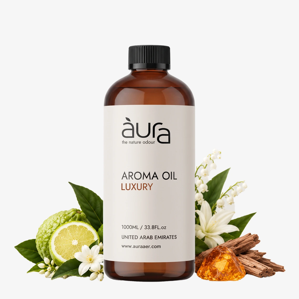 Luxury diffuser oil bottle for cold-air diffusers Auraaer UAE